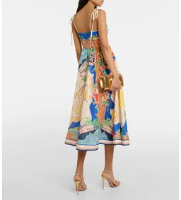 Zimmermann Alight Picnic Midi Dress Nautical Map Size 4 / AU 16 for rent on The Volte - image 4