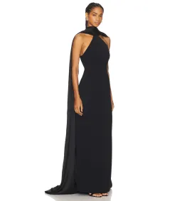 Solace London Ophelia Maxi Dress Black Size AU 12 for rent on The Volte - image 2