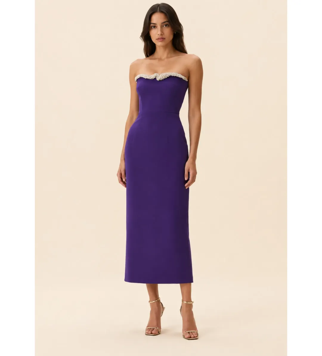 Rachel Gilbert Lorna Dress in Purple Size 0/AU6 for rent on The Volte - main image