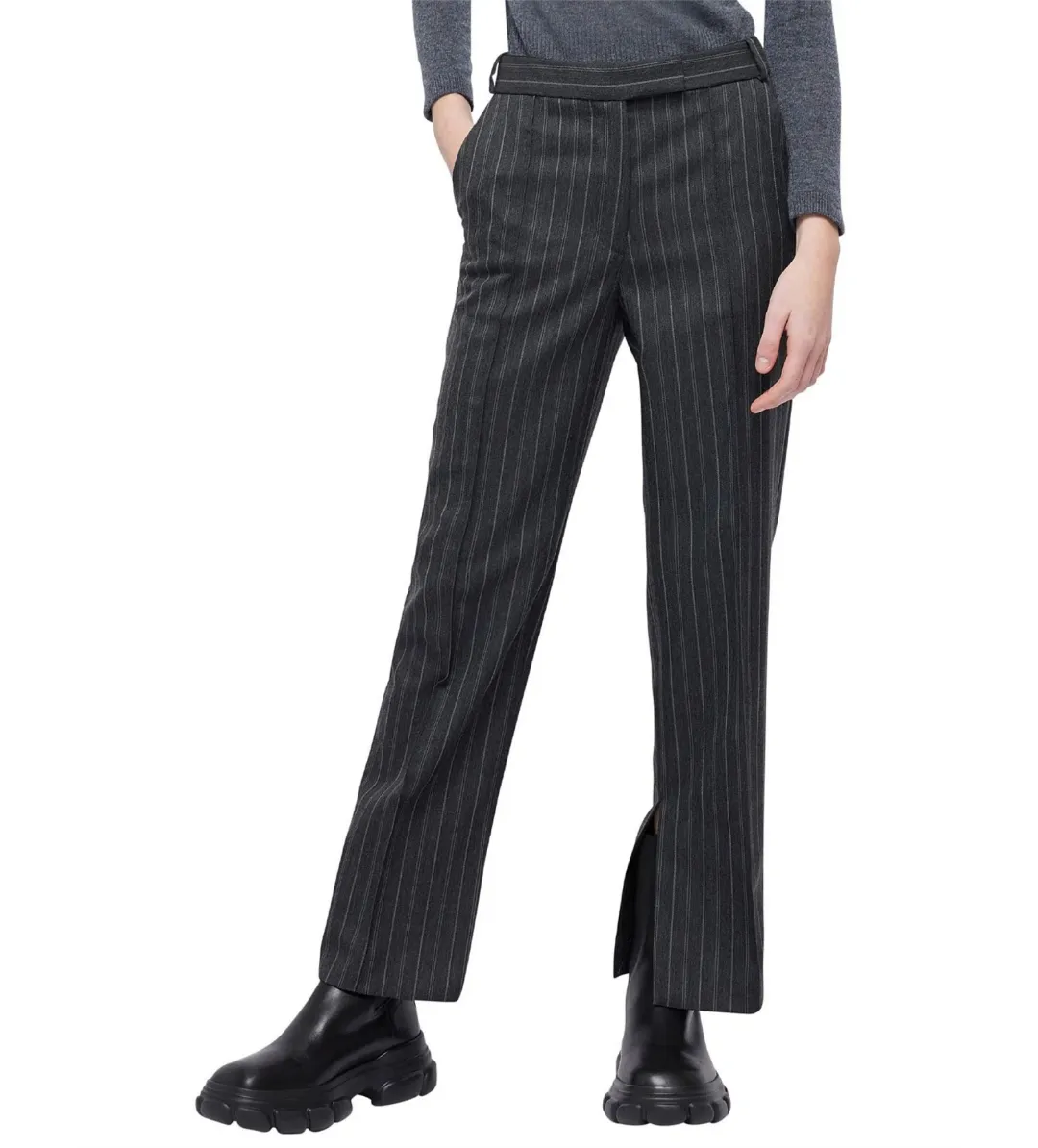 Simkhai Vera Straight Leg Crop Pant Black Size US  2 / Au 6 for rent on The Volte - main image