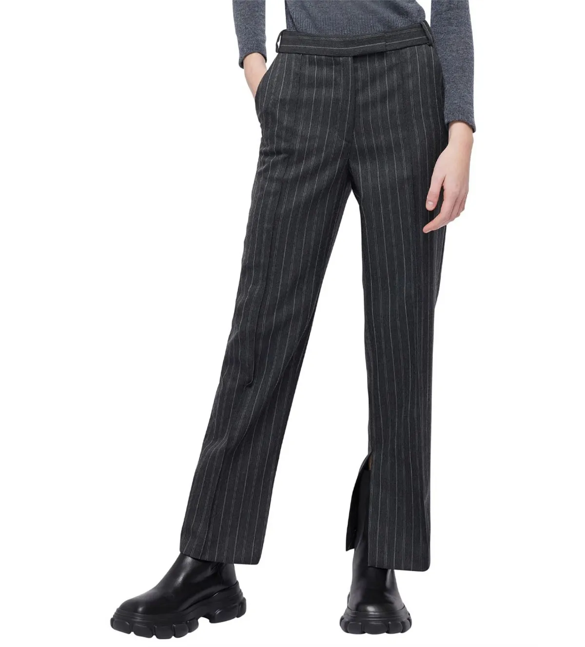 Simkhai Vera Straight Leg Crop Pant Black Size US  2 / Au 6 for rent on The Volte - main image