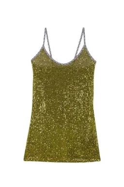 Hand Over Robers Sequin Dress Handover Green Size 8 / S for rent on The Volte - image 4