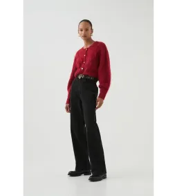 Aje Celine Fluffy Cardigan Lychee Red Size 12/L for rent on The Volte - image 3