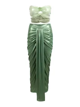 Baobab Giselle Maxi Dress Cucumber Green Size  L /Au 12  for rent on The Volte - image 4
