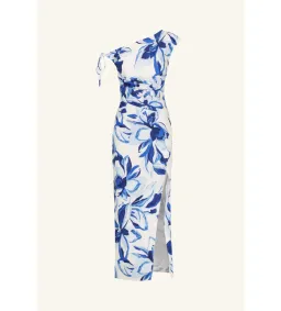 Shona Joy Stevie Gathered Maxi Dress in Bluebell Wallpaper  Size 12 for rent on The Volte - image 3
