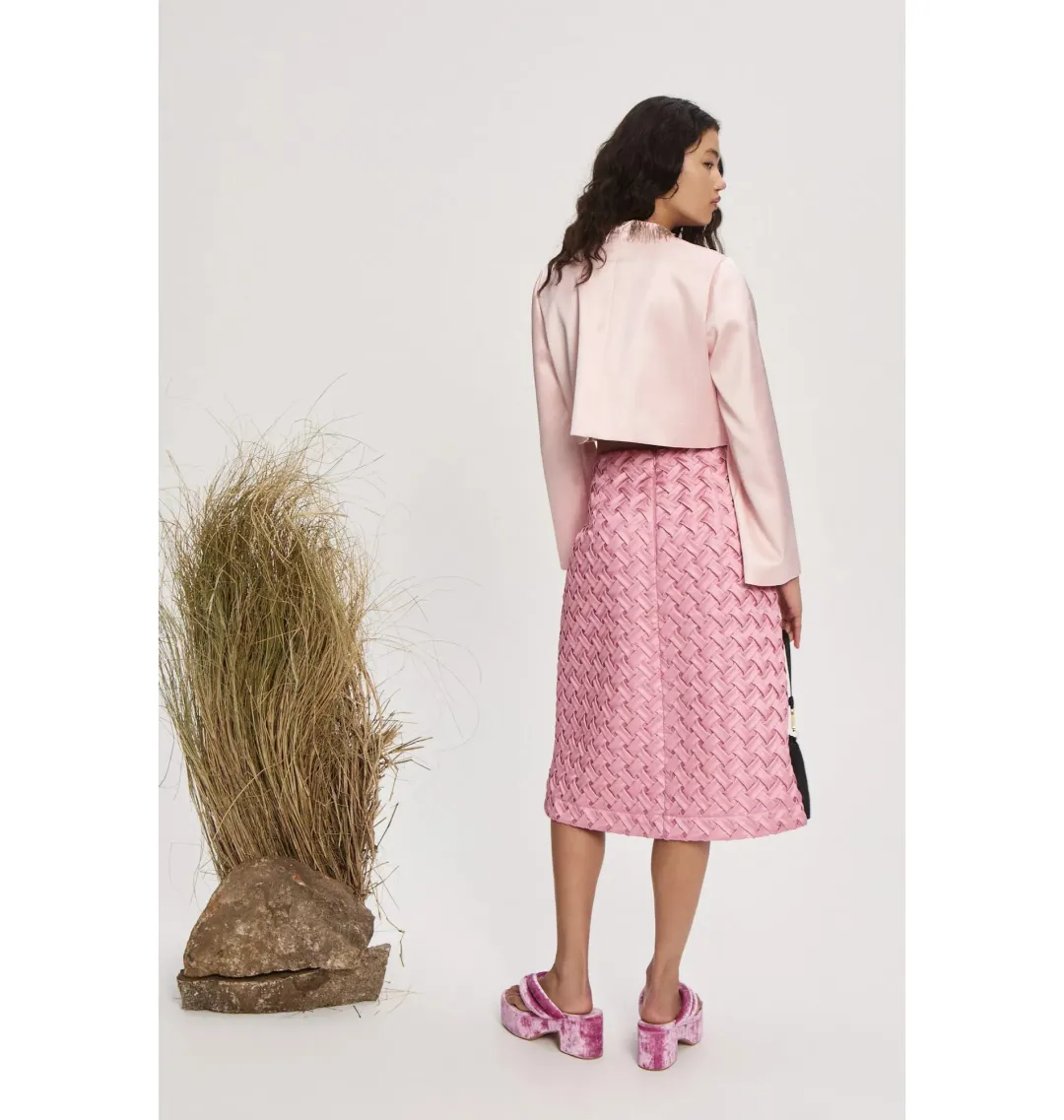 Alemais Inez Skirt & Cindy Embellished Exclusive Top Pink Size AU 14 for rent on The Volte - main image