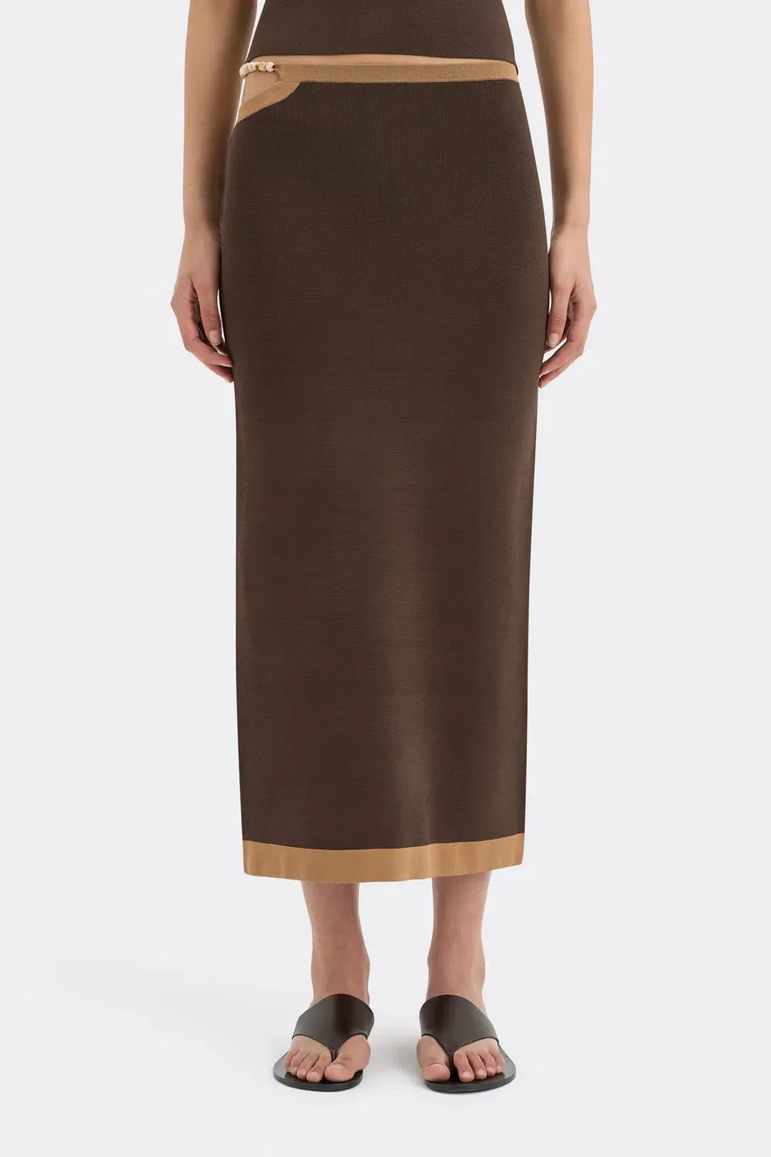 Sir The Label Salvador Tank and Midi Set Biscotti Size S / Size AU 6 for rent on The Volte - main image