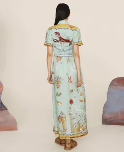 Alemais Surrealist Summer Shirtdress Size 16 for rent on The Volte - image 3
