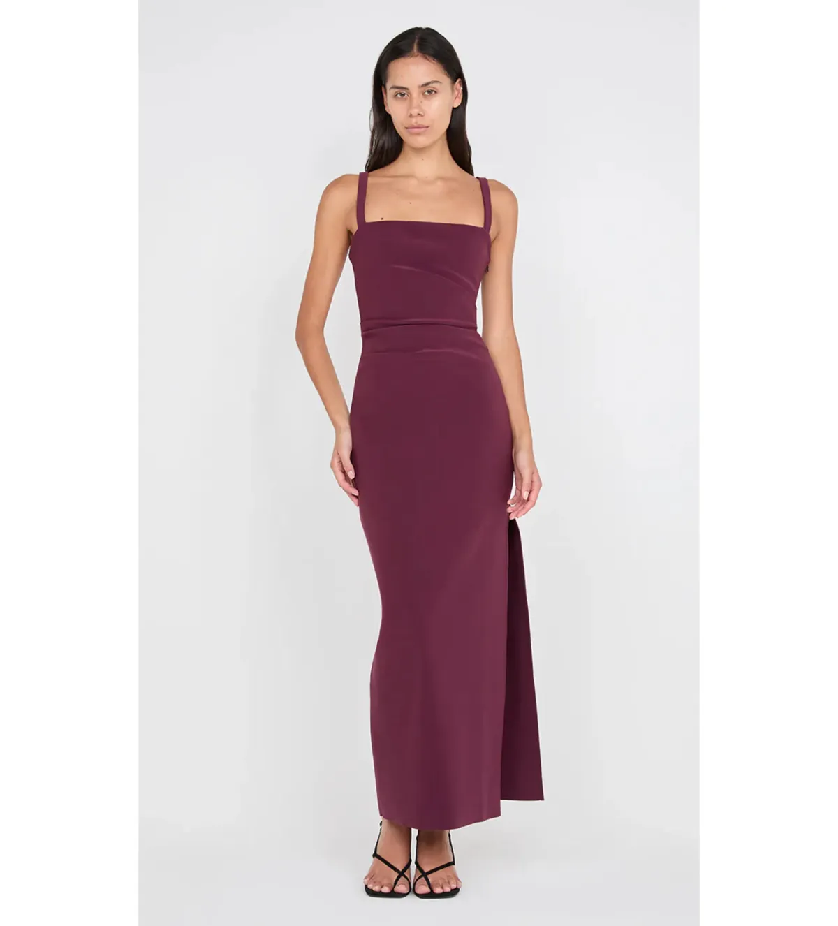 Bec & Bridge Leora Tuck Maxi Dress in Plun Size AU 6 for rent on The Volte - main image