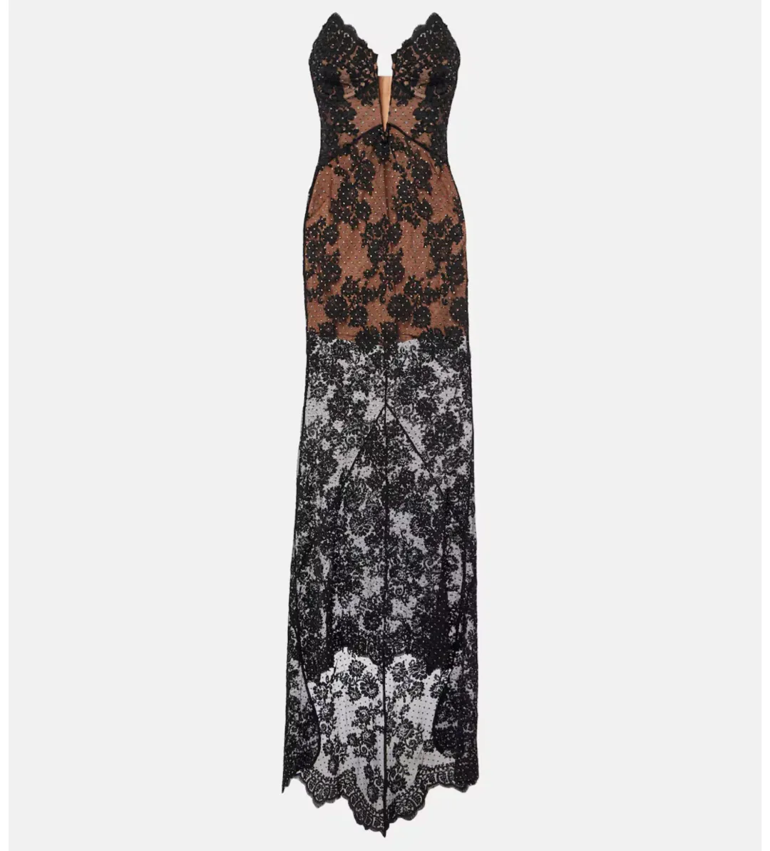 Self Portrait Rhinestone Embellished Sheer Gown Size XXS/AU 4 for rent on The Volte - main image