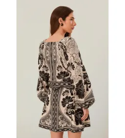 Farm Rio Flower Leopards Long Sleeve Blouse in Off-White Size L/Au 16  for rent on The Volte - image 4