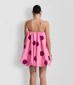 The Wolf Gang Gia Dress Mini Dress Pink Print Size 8 for rent on The Volte - image 3