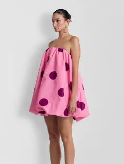 The Wolf Gang Gia Dress Mini Dress Pink Print Size 8 for rent on The Volte - image 2