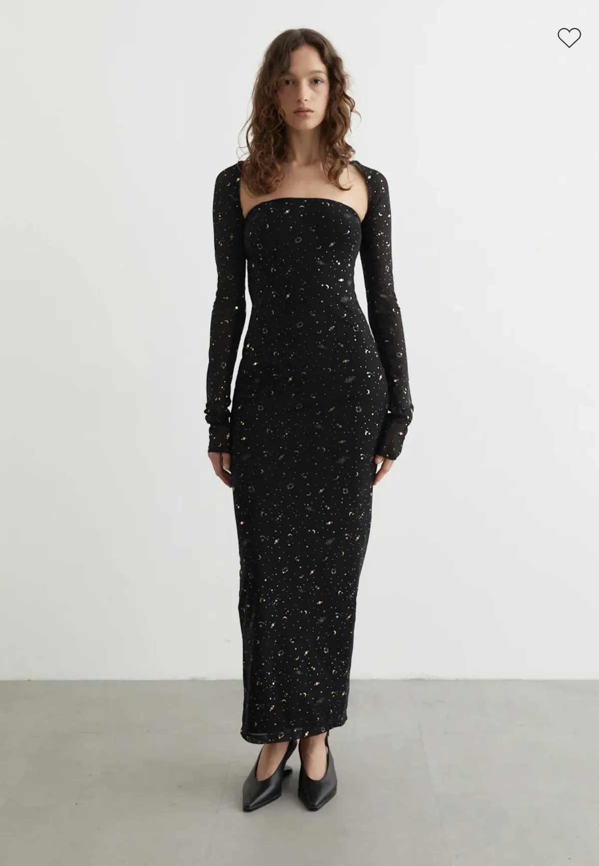 Paris Georgia Galaxy Maxi Dress Shrug Black Size AU 8 for rent on The Volte - main image