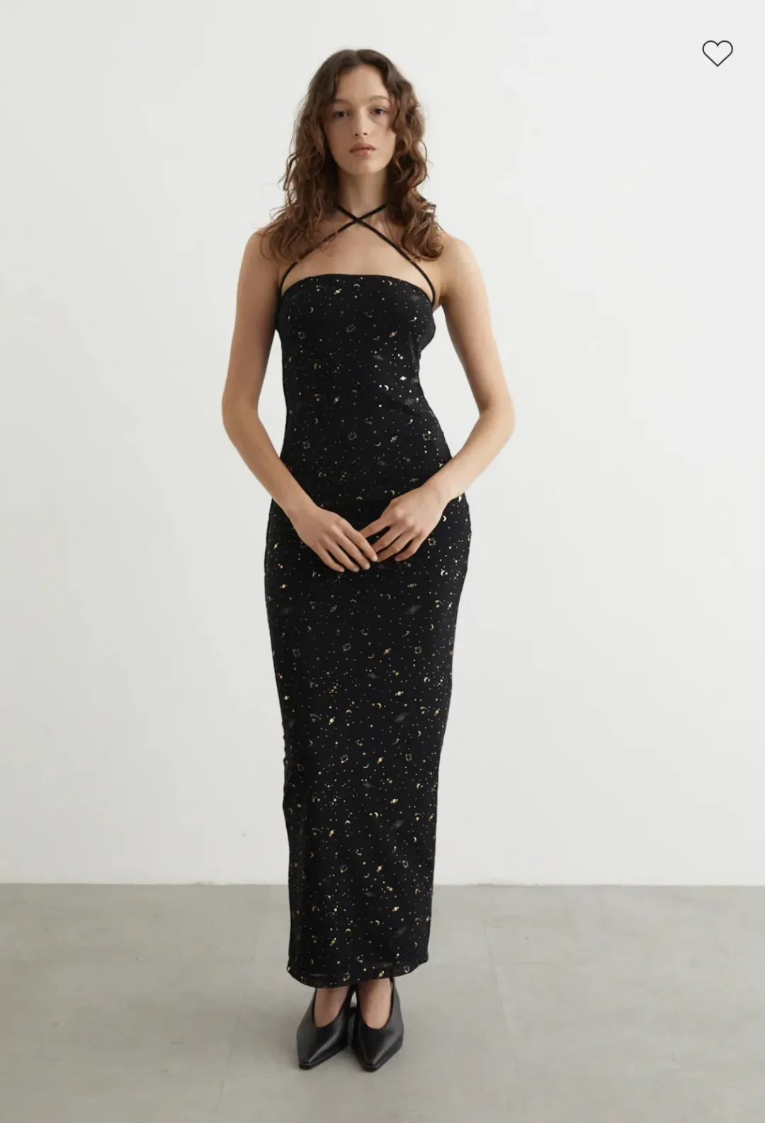 Paris Georgia Galaxy Maxi Dress Shrug Black Size AU 8 for rent on The Volte - main image