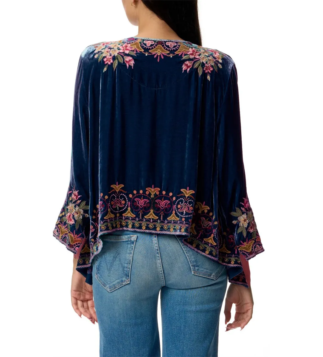 Johnny Was Joanna Velvet Bolero Size L/Au 12  for rent on The Volte - main image