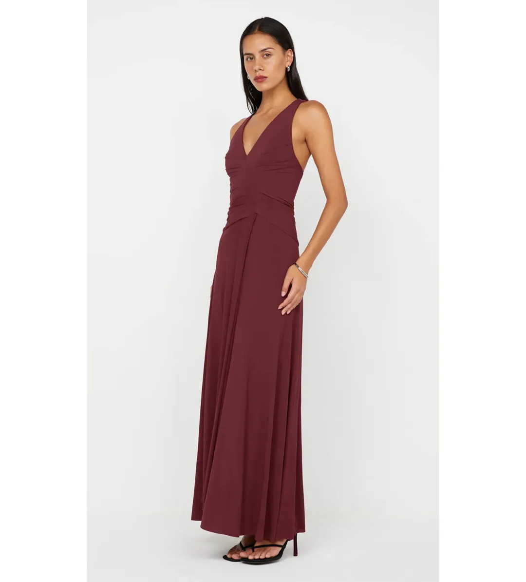 Bec and Bridge Greta Gown Cherry Cola Size 8 for rent on The Volte - main image