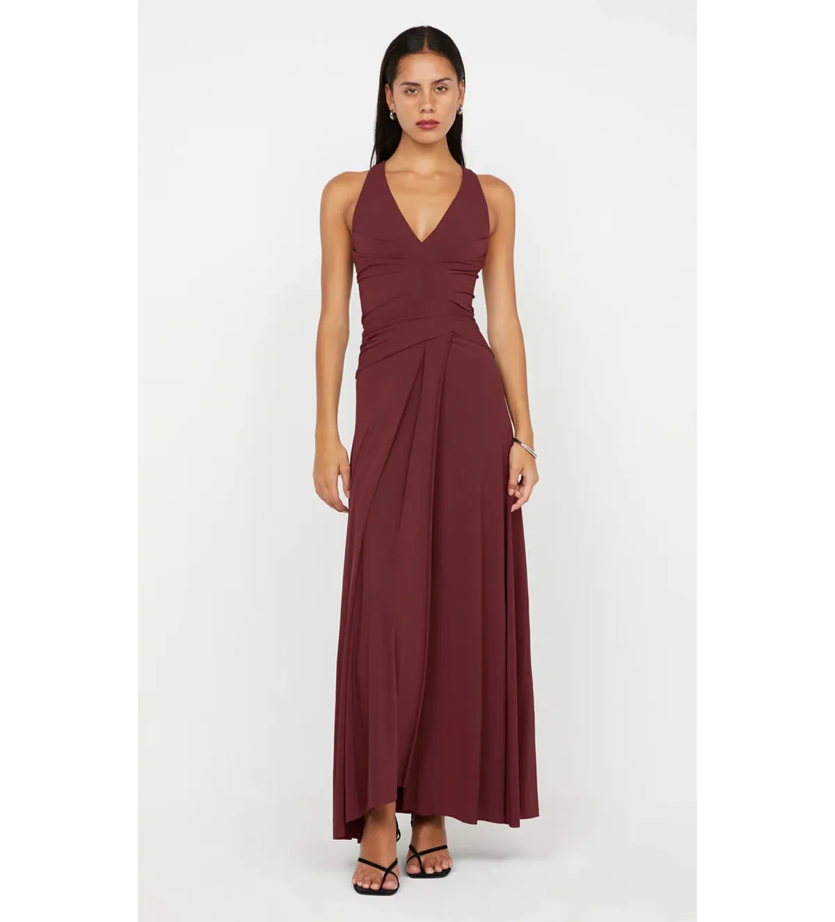 Bec and Bridge Greta Gown Cherry Cola Size 8 for rent on The Volte - main image