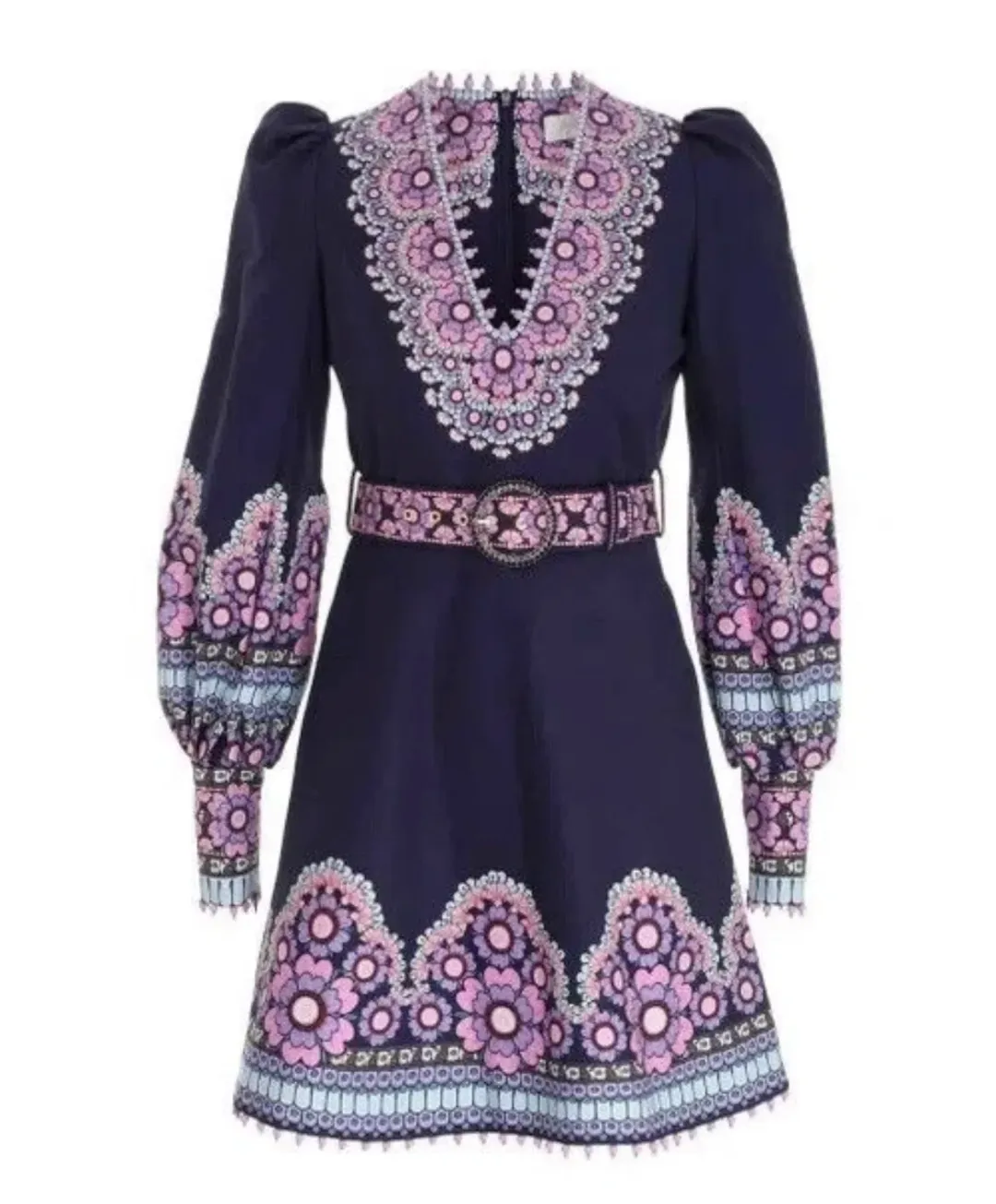 Zimmermann Dress Gemini Daisy Celestial Beaded Mini Size 10 for rent on The Volte - main image