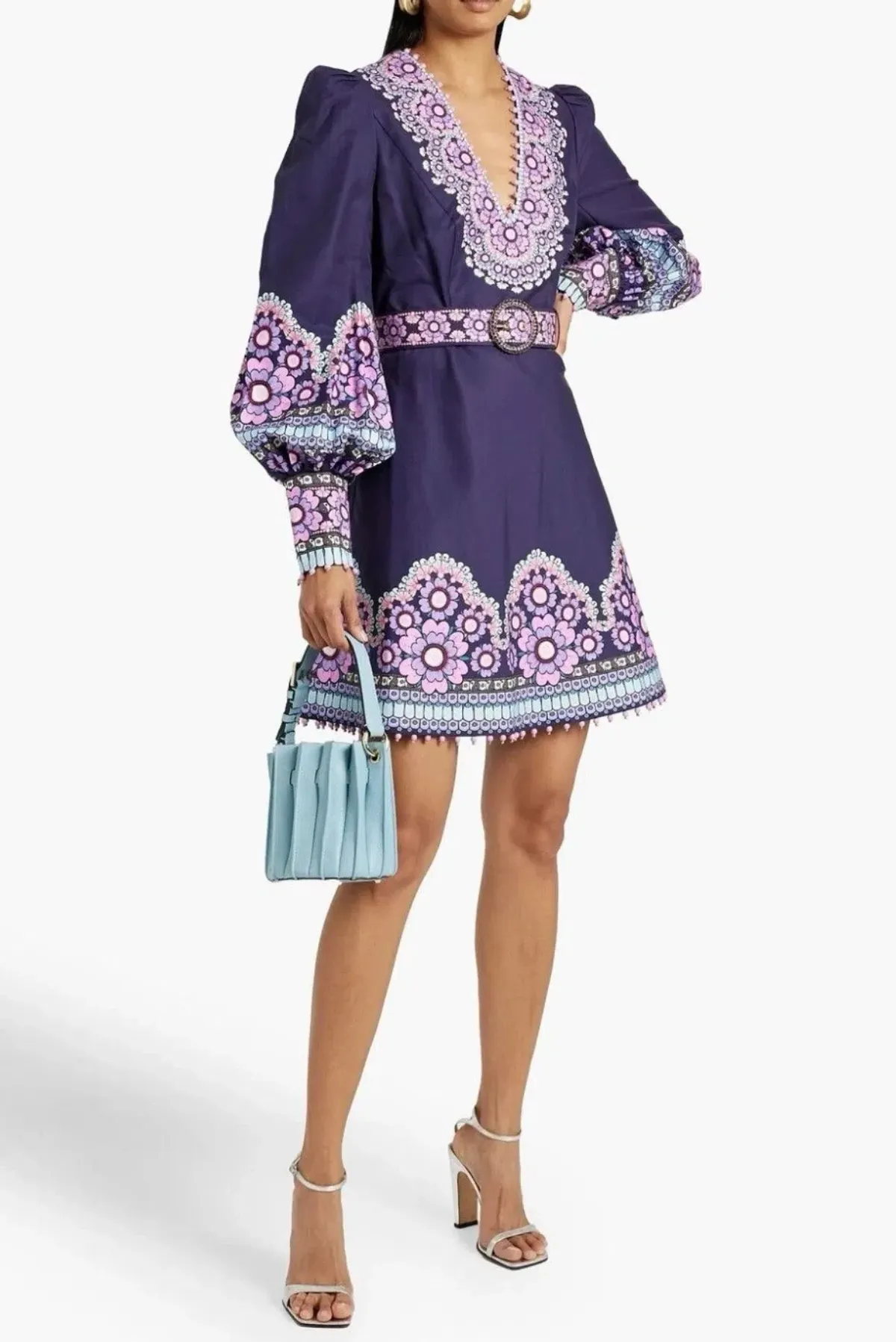 Zimmermann Dress Gemini Daisy Celestial Beaded Mini Size 10 for rent on The Volte - main image
