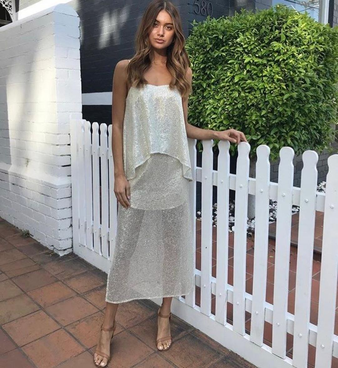 Manning Cartell Flash Bulb Metallic Dress Size 6 for rent on The Volte - main image