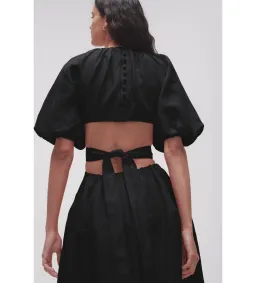 Aje Mimosa Cut Out Midi Dress in Black Size M / AU 10 for rent on The Volte - image 4