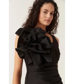 Aje Energy Mini Dress Black Size L / AU 12  for rent on The Volte - image 2