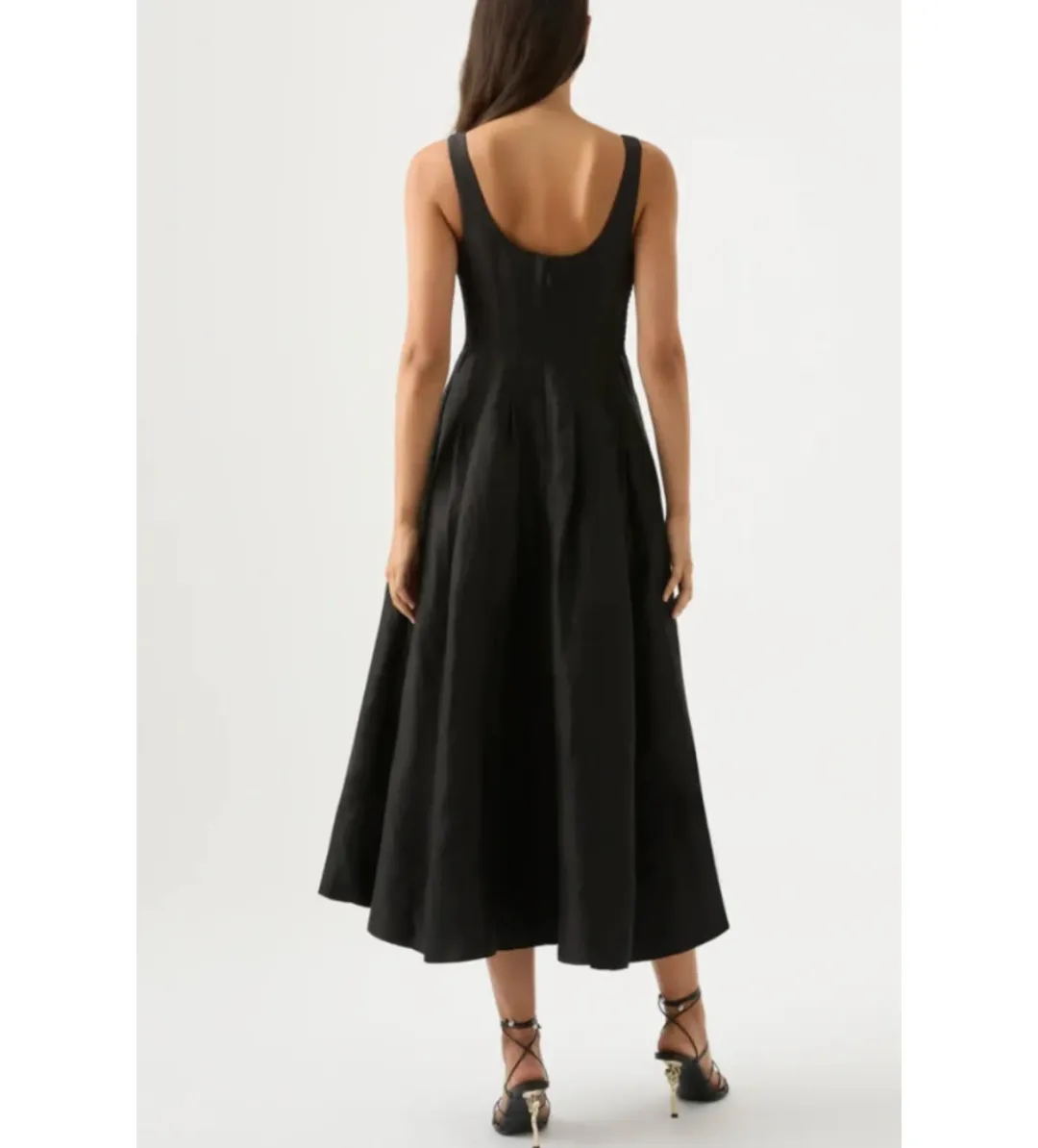 AJE Divinity Pearl Pin Midi Dress Black Size XS / AU 6 for rent on The Volte - main image