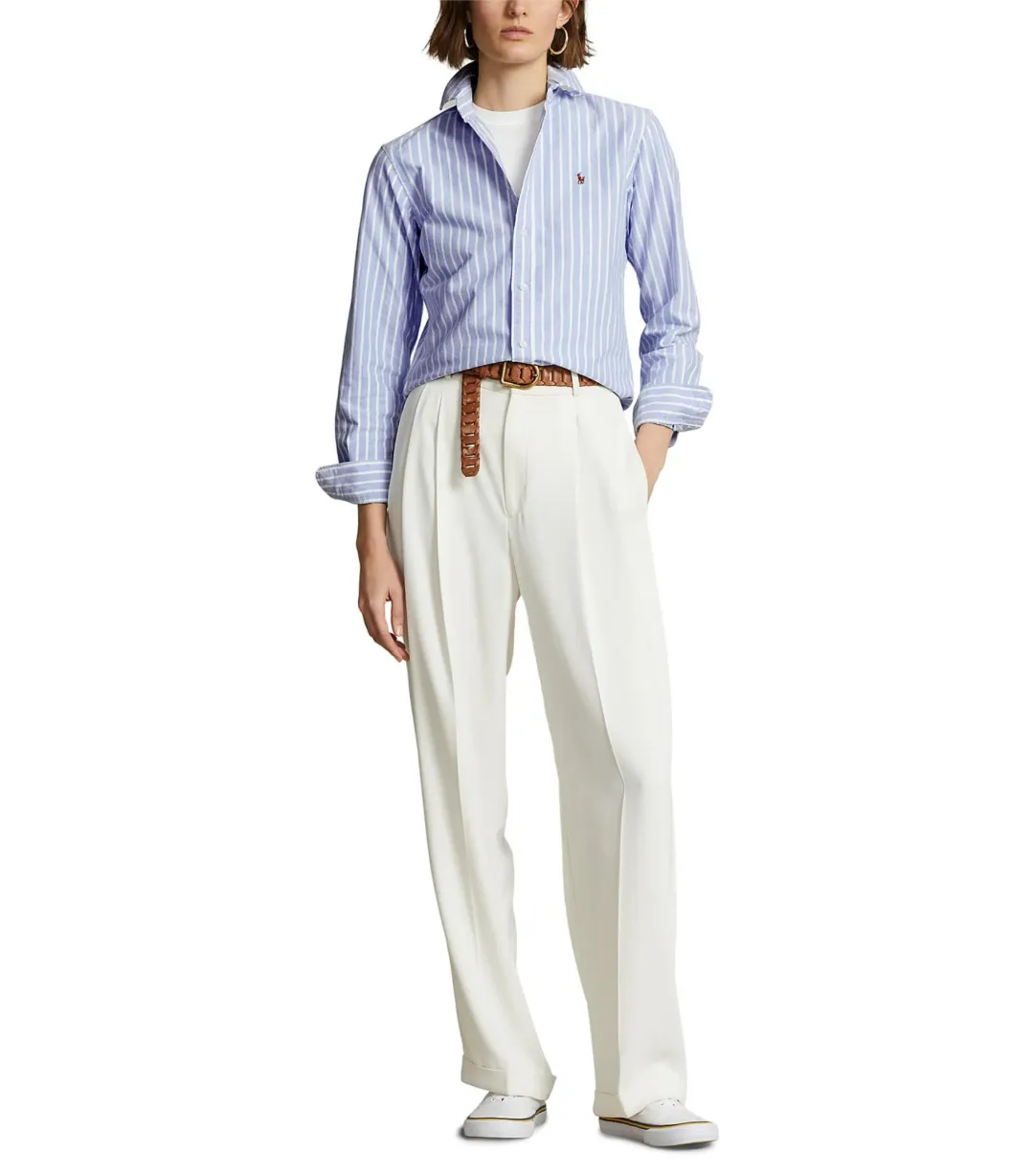 Polo Ralph Lauren Classic Fit Oxford Shirt Blue Size AU 8 for rent on The Volte - main image
