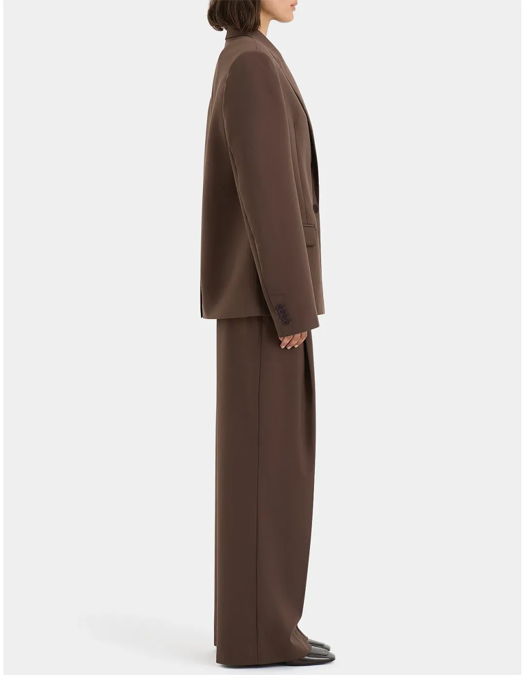 Sir the Label Dylan Blazer Chocolate Size AU 8 for rent on The Volte - main image