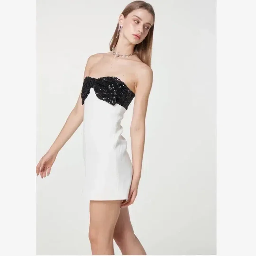 Par Violet Romantica Dress White Size 6 for rent on The Volte - main image