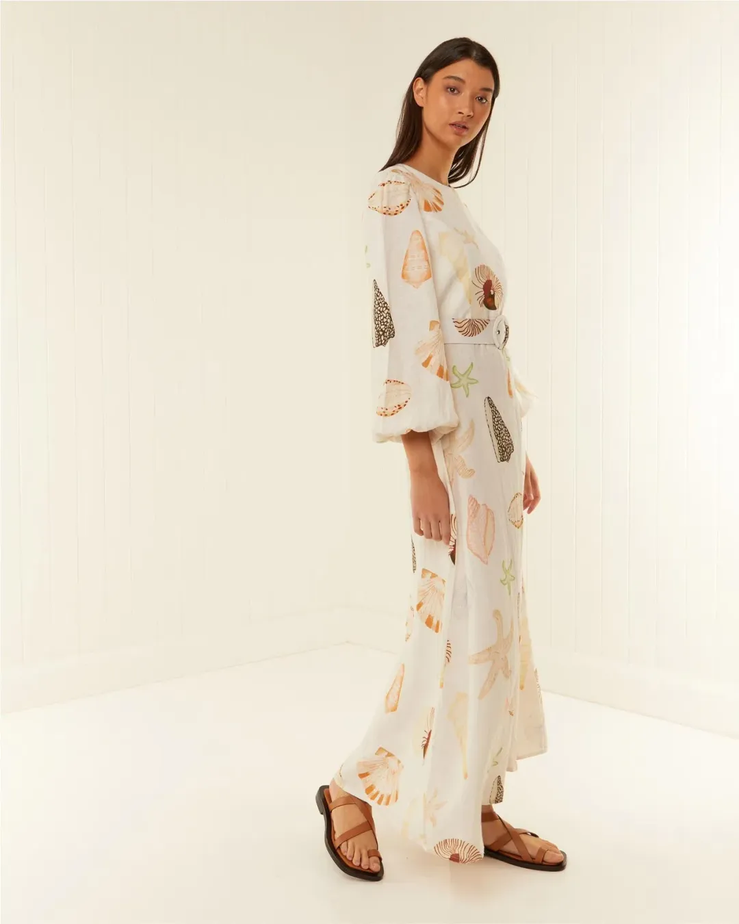 Palm Noosa Melrose Dress Shells Maxi Size AU 6 for rent on The Volte - main image