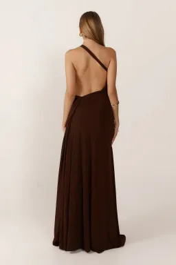 Ance Gria Gaia Gown Brown Size 8  for rent on The Volte - image 3