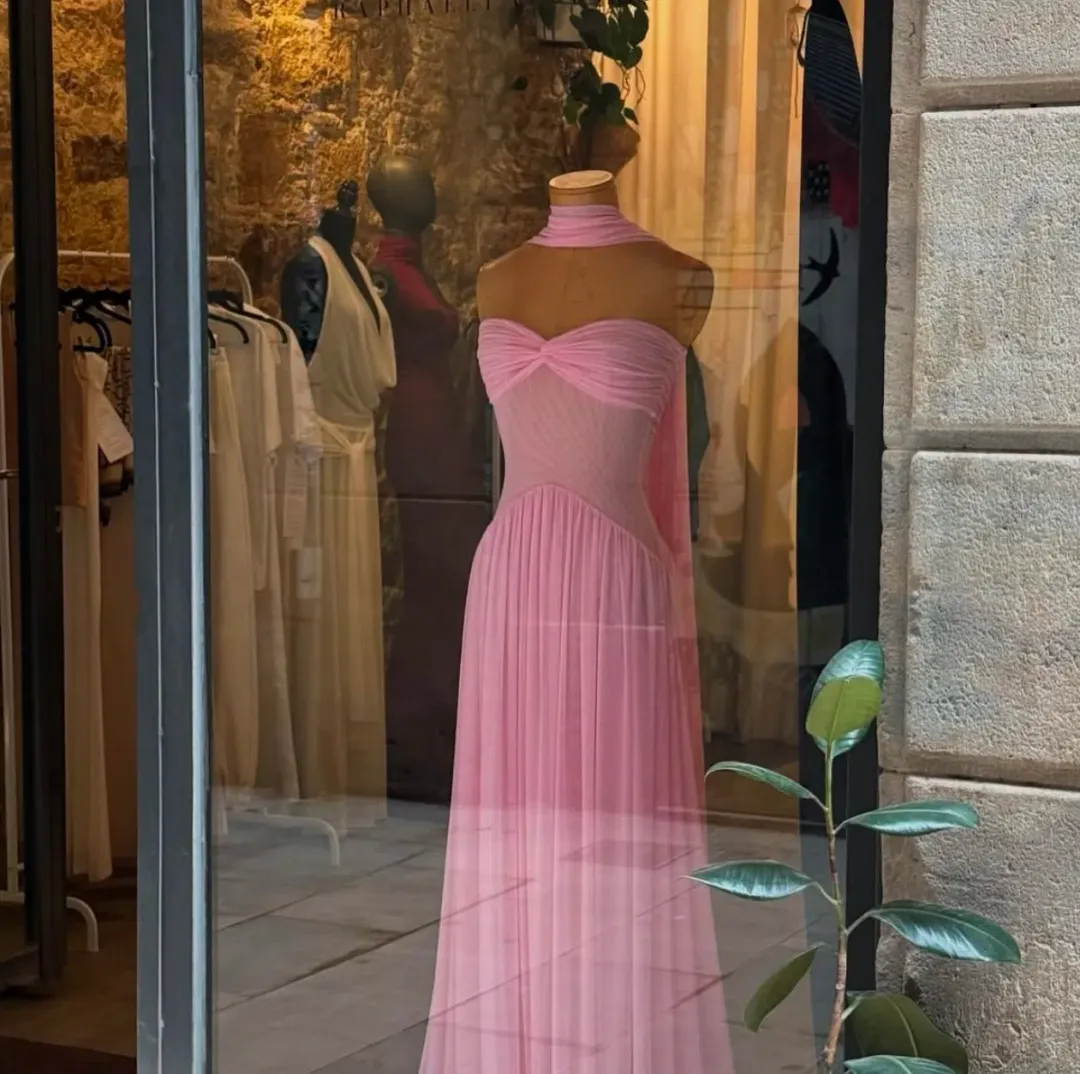 Rahaella Santana Ophelia Dress Maxi Pink Size AU 6 for rent on The Volte - main image