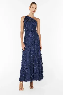 Manning Cartell Enchantment One Shoulder Dress Royal Blue Size AU 8 for rent on The Volte - image 3