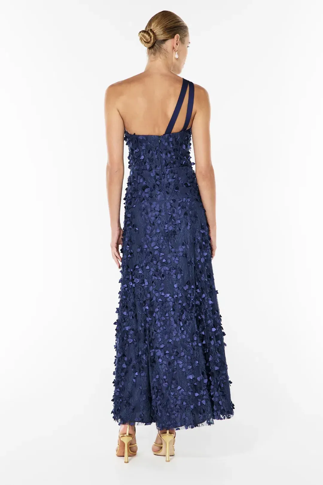 Manning Cartell Enchantment One Shoulder Dress Royal Blue Size AU 10 for rent on The Volte - main image
