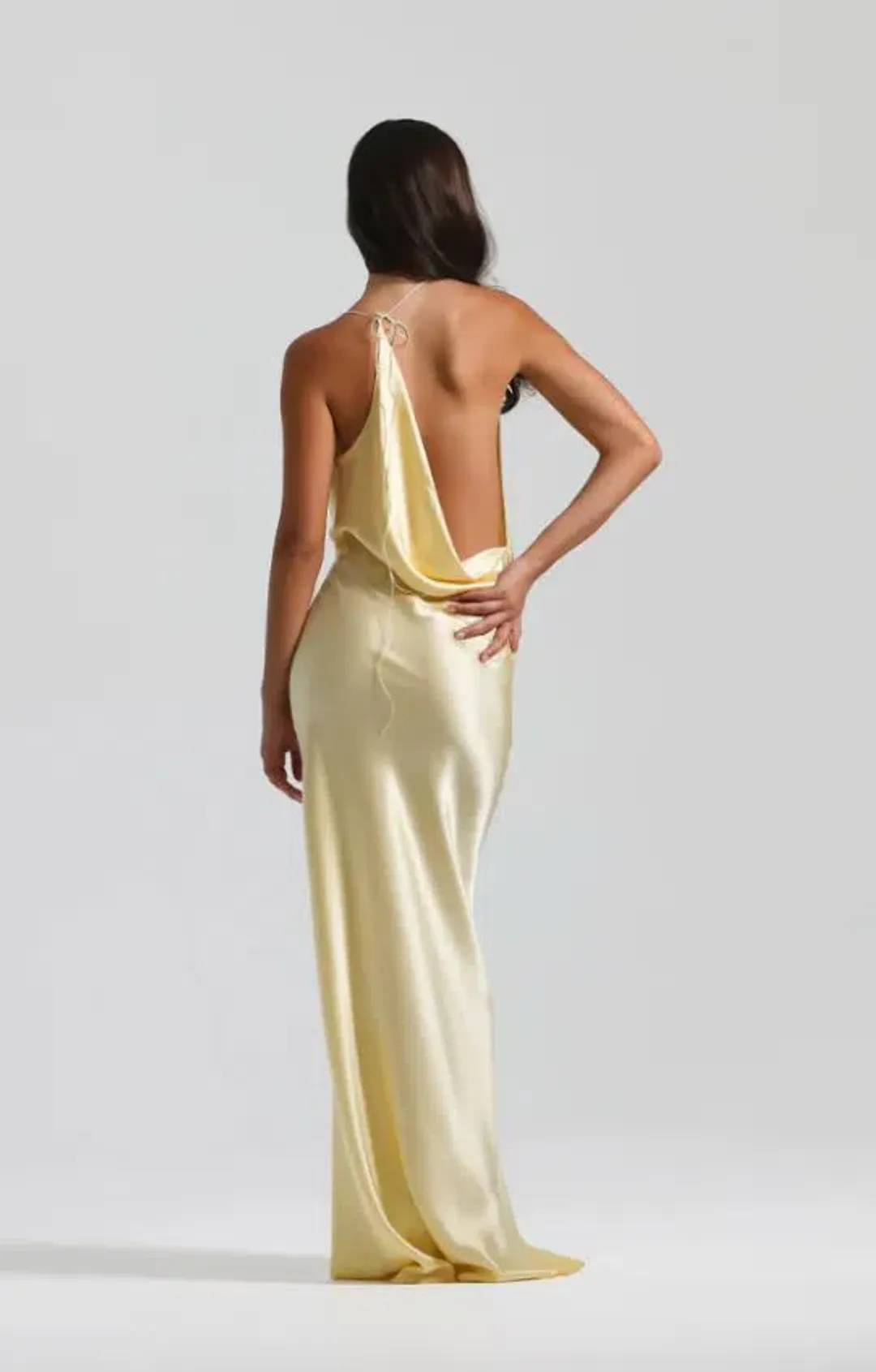 Natalie Rolt Gabi Gown in Lemon Size 8 for rent on The Volte - main image