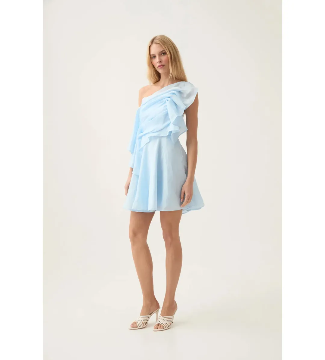 Aje Genesis Mini Dress in Sea Breeze Size L / AU 12 for rent on The Volte - main image