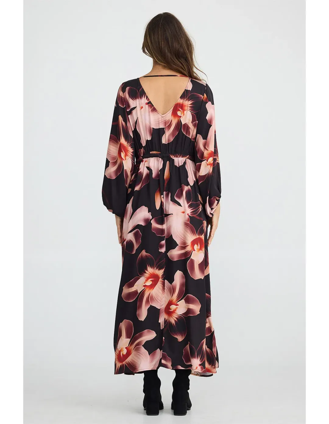 Brave + True Sunshine Midi Dress Night Orchid Size AU 12 for rent on The Volte - main image