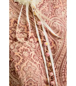 Zimmermann The Wonderland Frilled Midi Dress in Blush Paisley Size 1 / AU 10 for rent on The Volte - image 4