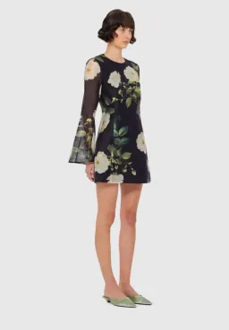 Leo Lin Suzanne Bell Sleeve Mini Dress Size 12 for rent on The Volte - image 2
