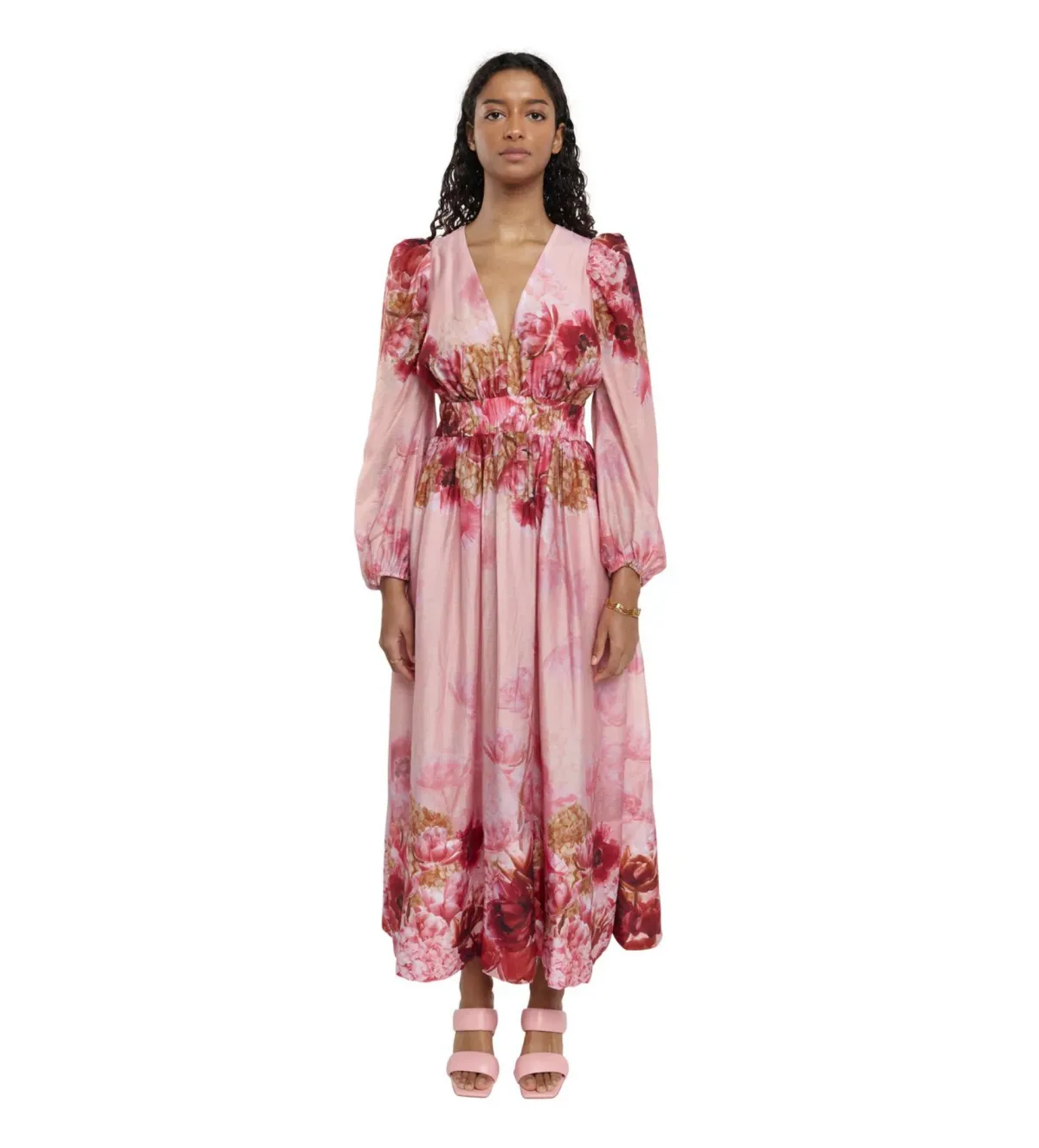 Sheike Swan Lake Dress Pink Print Size 16 for rent on The Volte - main image