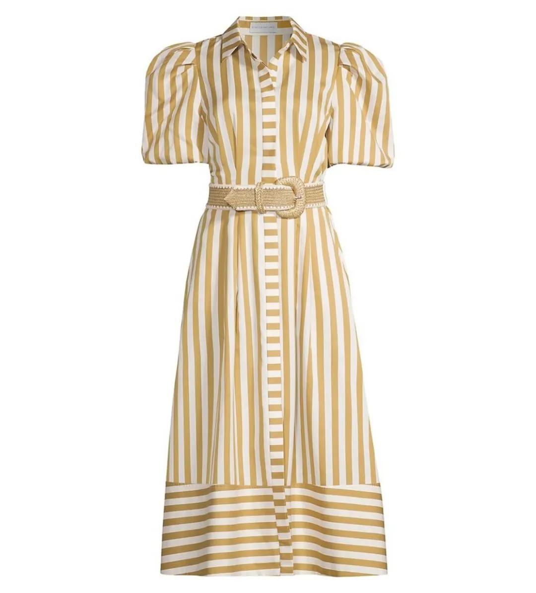 Rebecca Vallance Lucas Shirt Midi Dress Print Size 14  for rent on The Volte - main image