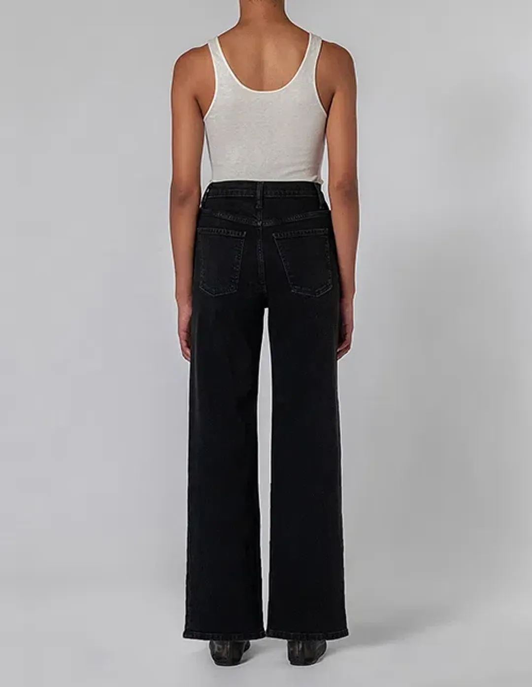 Nobody Denim Milla Wide Leg 32" Long Jean Black Size AU 14 for rent on The Volte - main image