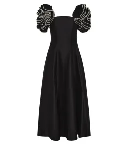 Aje Twyla Midi Dress Black Size AU 12 for rent on The Volte - image 4