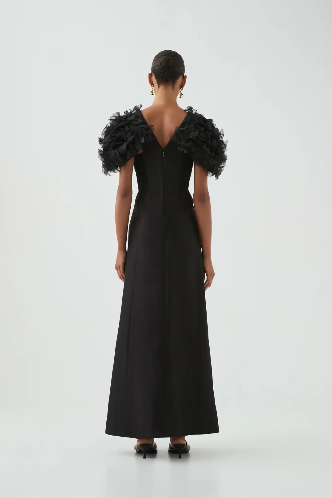 Aje Muse Maxi Dress Black  Size 16 for rent on The Volte - main image