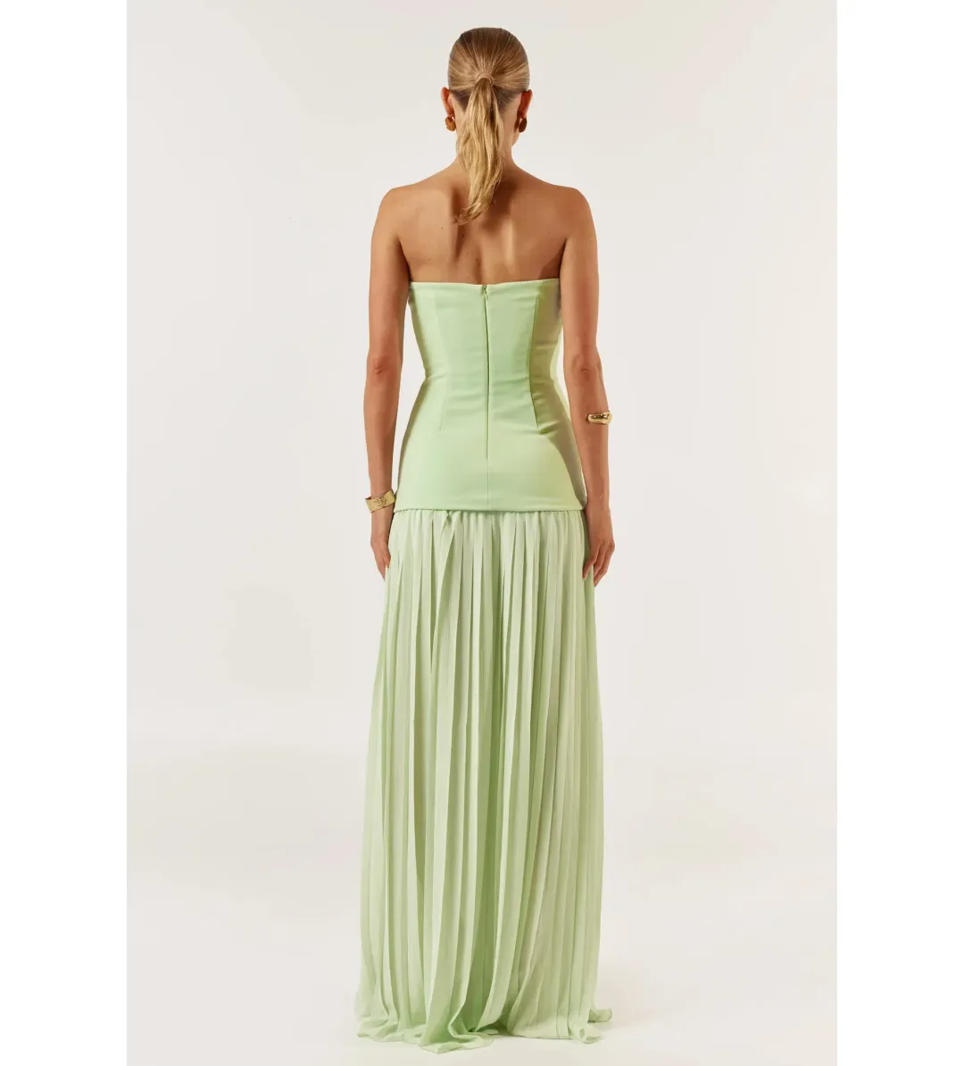 She is Olla Nicolette Maxi Dress Green Size 8/XS for rent on The Volte - main image