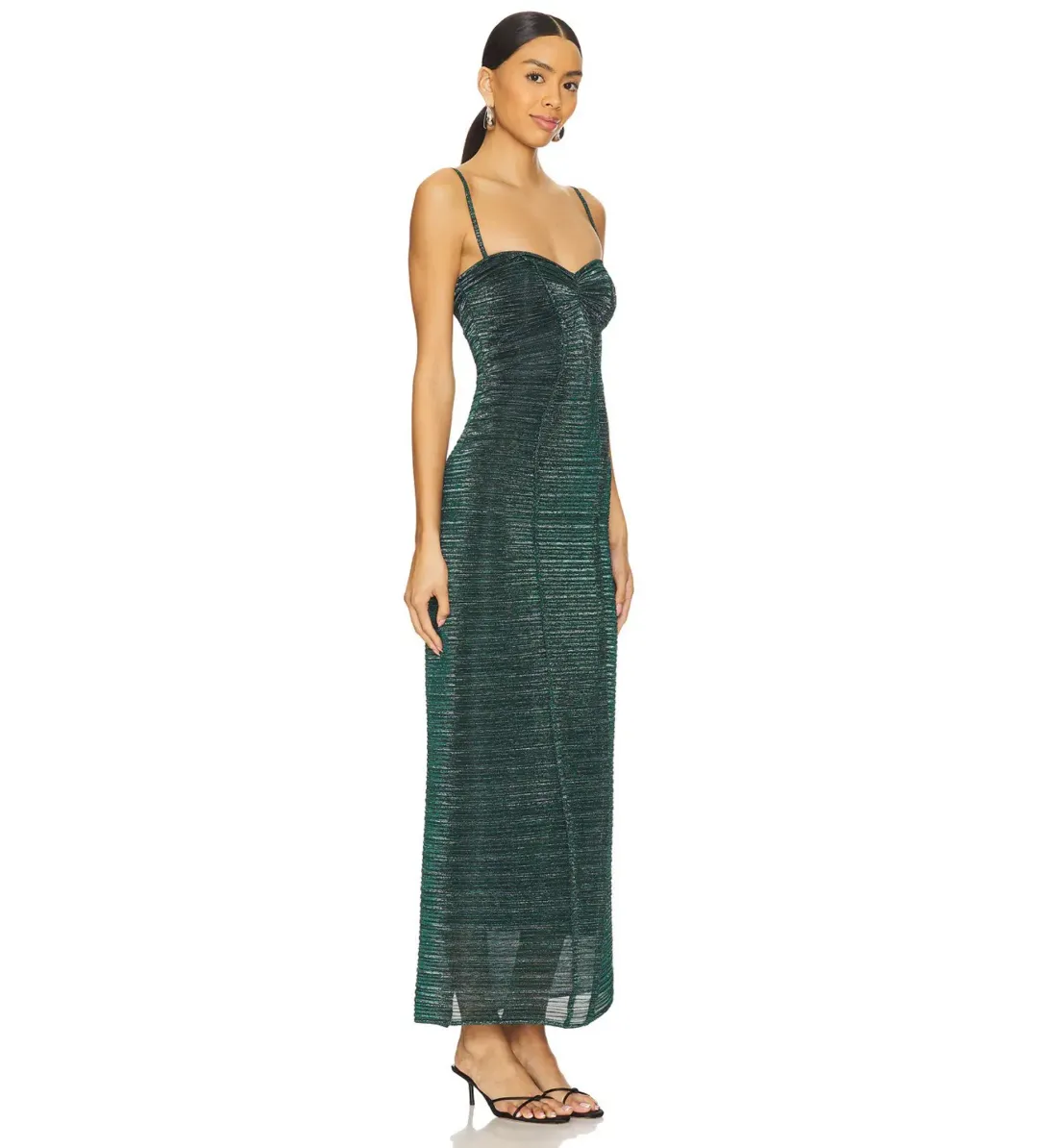 Georgia Hardinge Element Maxi Dress Bottle Green Size AU 10 for rent on The Volte - main image