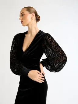 Sheike Elite  Midi Dress Black Size 12 for rent on The Volte - image 2