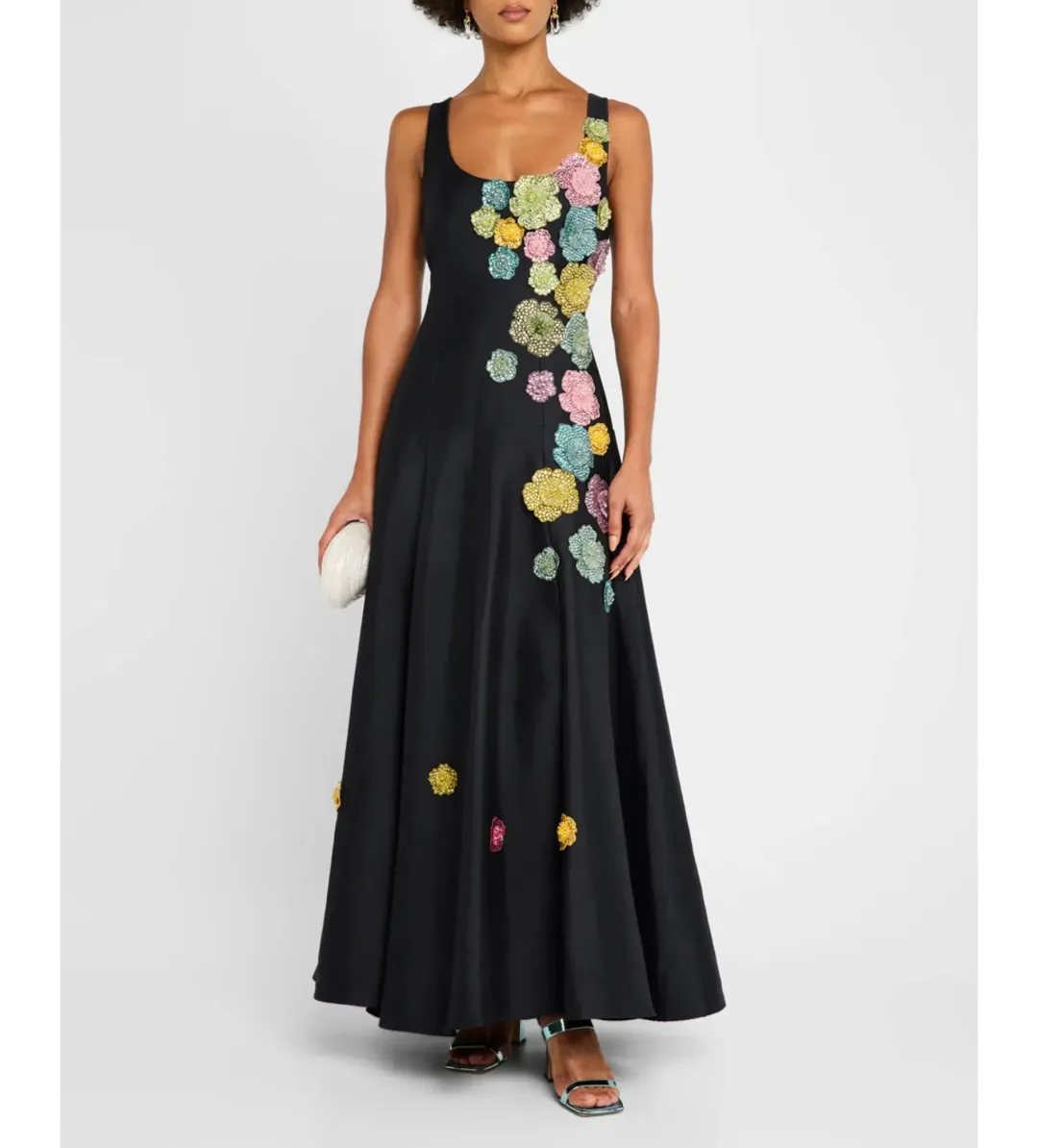 Alemais Lolita Gown Black Floral Size 10 for rent on The Volte - main image